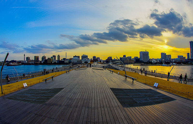 Osanbashi Pier twilight